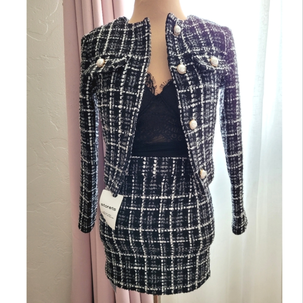 Storets Karina Bouclé Tweed Set